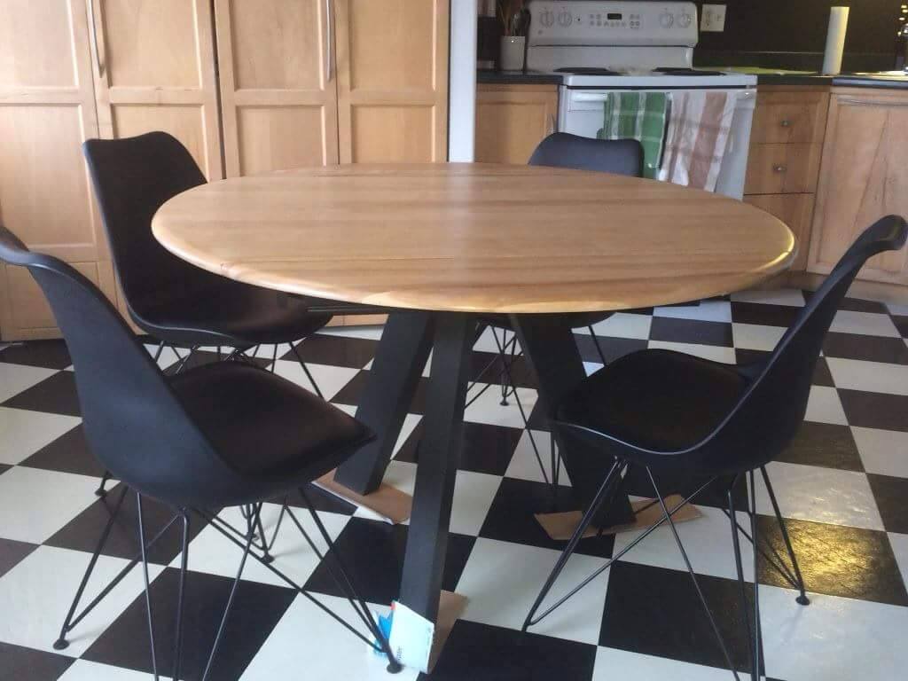 Table ronde 36'' en meriser